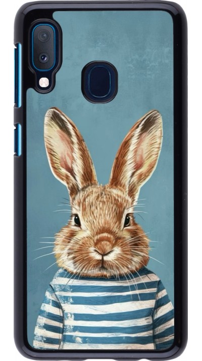 Coque Samsung Galaxy A20e - Easter 2026 Rabbit navy