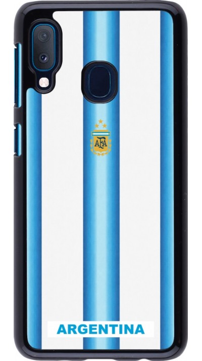 Coque Samsung Galaxy A20e - Maillot de football Argentine 2026 personnalisable