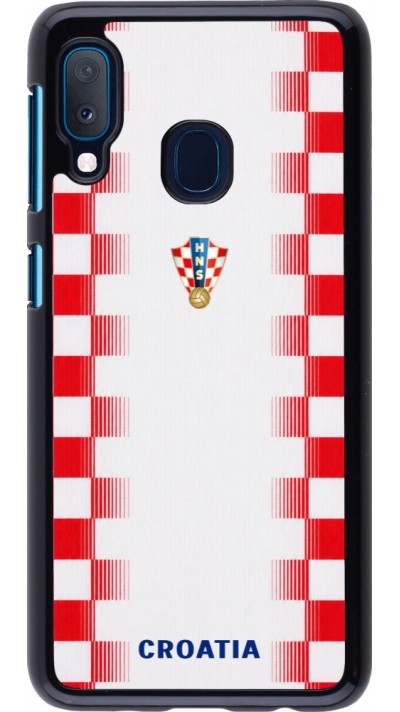 Coque Samsung Galaxy A20e - Maillot de football Croatie 2026 personnalisable