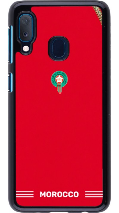 Coque Samsung Galaxy A20e - Maillot de football Maroc 2026 personnalisable