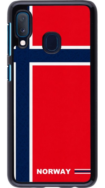 Coque Samsung Galaxy A20e - Maillot de football Norvège 2026 personnalisable