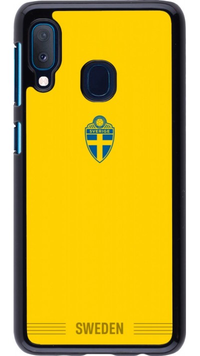 Coque Samsung Galaxy A20e - Maillot de football Suède 2026 personnalisable