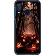 Samsung Galaxy A20e Case Hülle - Halloween 2025 Road of Terrifying Pumpkins