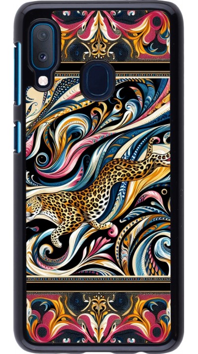 Samsung Galaxy A20e Case Hülle - Leopard Abstrakte Kunst