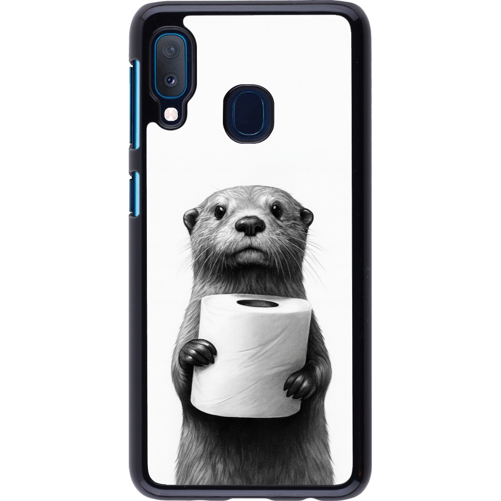 Samsung Galaxy A20e Case Hülle - Otter Toilettenpapier