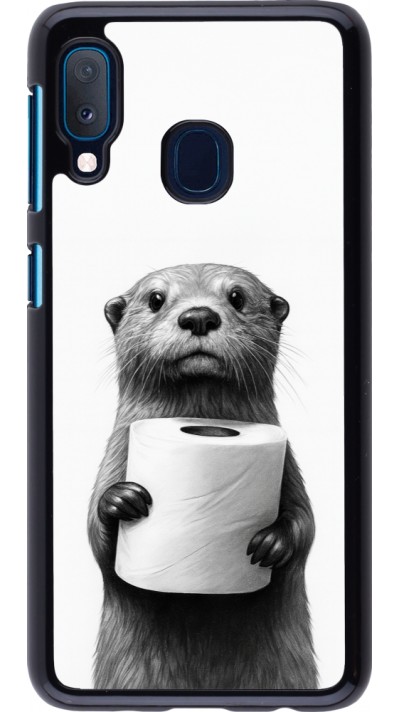 Coque Samsung Galaxy A20e - Loutre papier de toilette