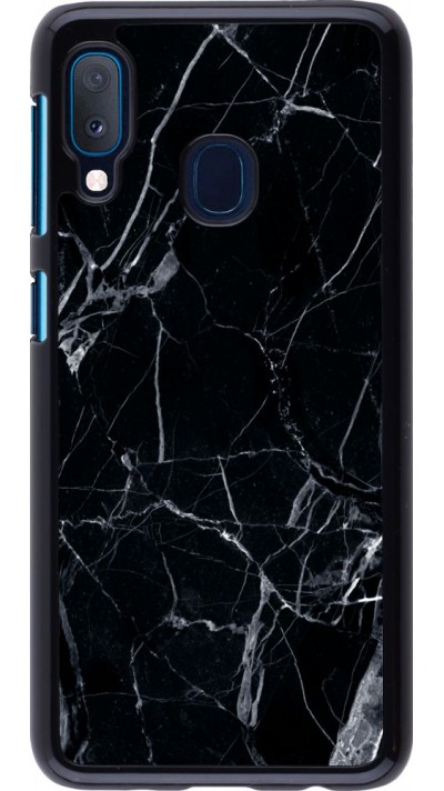 Coque Samsung Galaxy A20e - Marble Black 01