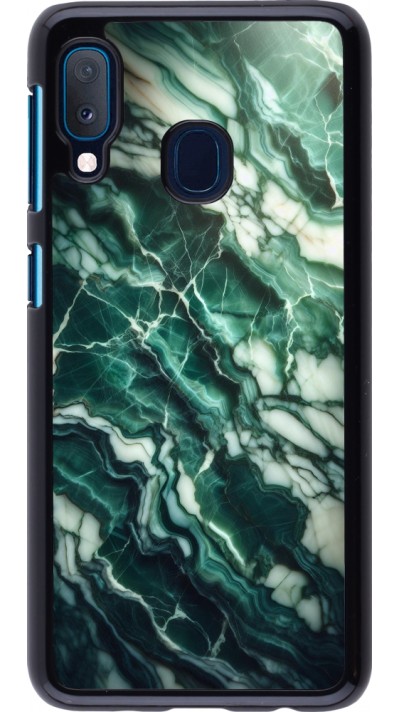 Samsung Galaxy A20e Case Hülle - Majestätischer grüner Marmor