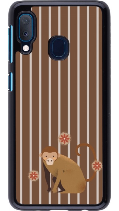 Samsung Galaxy A20e Case Hülle - Monkey with stripes Samsung Galaxy A20e Case Hülle - Monkey with stripes