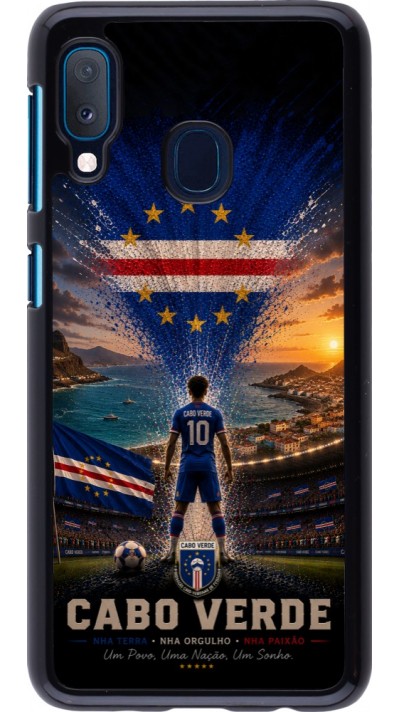 Coque Samsung Galaxy A20e - Football Cap-Vert splash 2026
