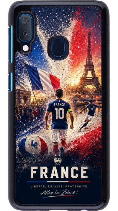 Coque Samsung Galaxy A20e - Football France splash 2026