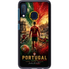 Coque Samsung Galaxy A20e - Football Portugal splash 2026