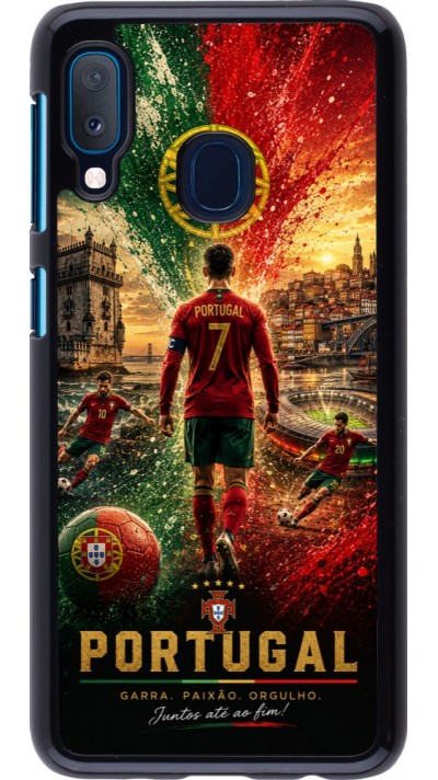 Coque Samsung Galaxy A20e - Football Portugal splash 2026