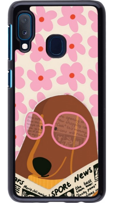 Coque Samsung Galaxy A20e - Dog with newspaper 2026