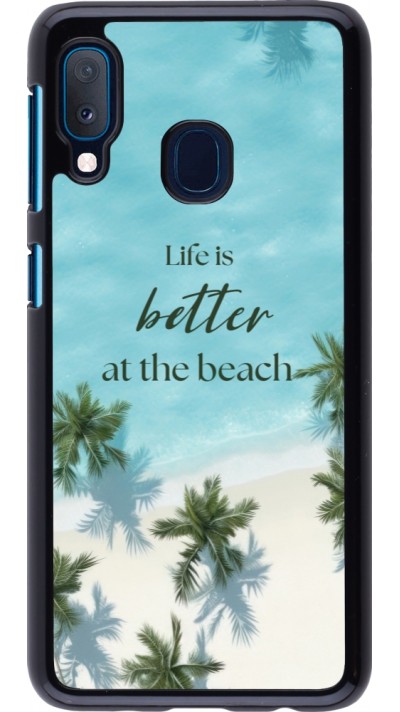 Samsung Galaxy A20e Case Hülle - Summer 2025 Life is better at the beach