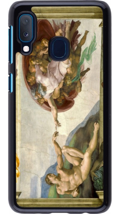 Coque Samsung Galaxy A20e - Tableau art - La Création d’Adam - Michel-Ange