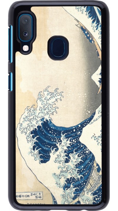 Coque Samsung Galaxy A20e - Tableau art - La Grande Vague de Kanagawa - Hokusai