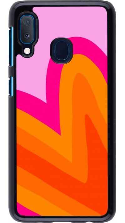 Samsung Galaxy A20e Case Hülle - Valentine 2024 heart gradient