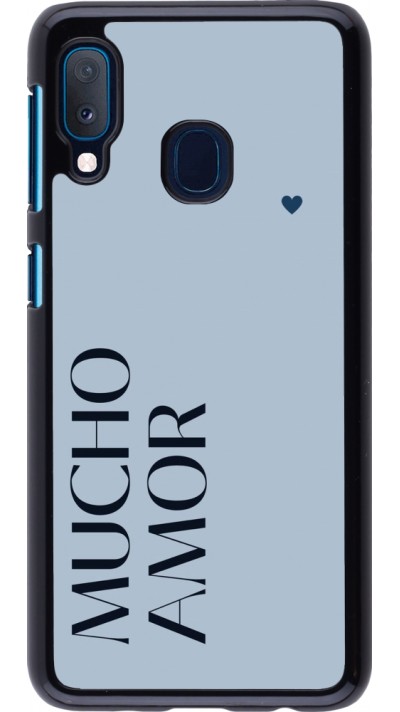 Coque Samsung Galaxy A20e - Valentine 2024 mucho amor azul