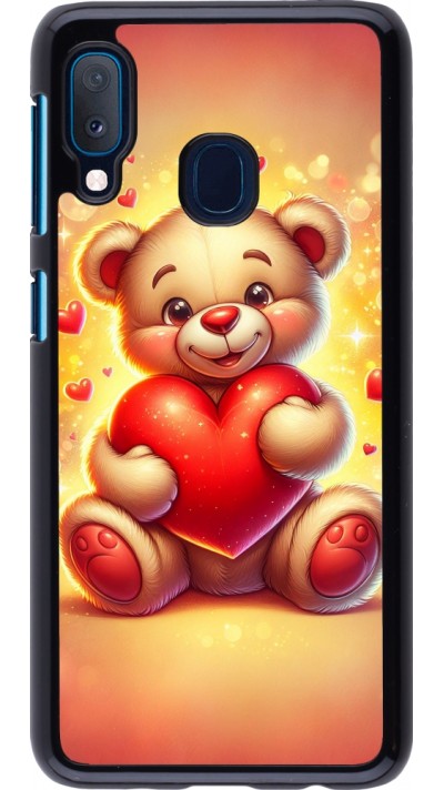 Samsung Galaxy A20e Case Hülle - Valentin 2024 Teddy Liebe