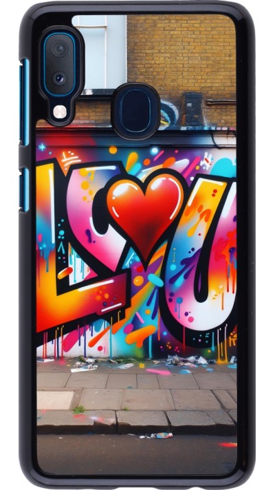 Coque Samsung Galaxy A20e - Valentine 2025 Love U Tag