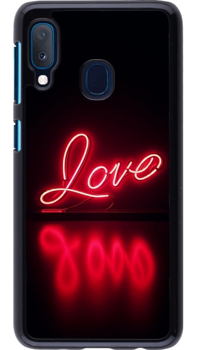 Coque Samsung Galaxy A20e - Valentine 2025 Neon Love