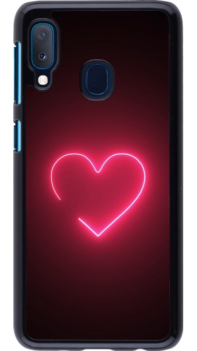 Coque Samsung Galaxy A20e - Valentine 2023 single neon heart