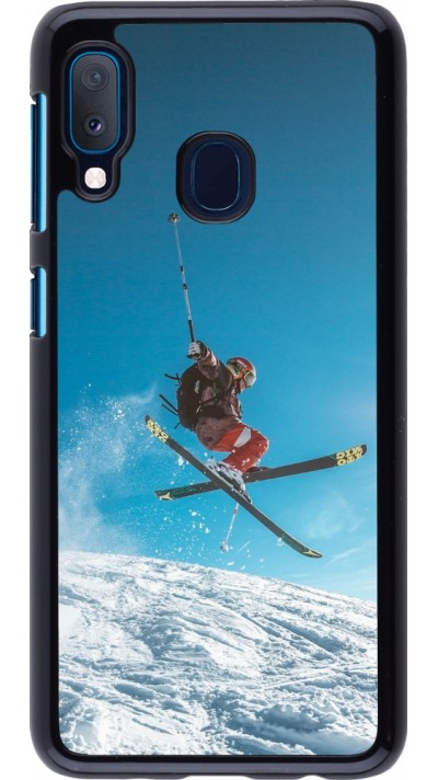 Samsung Galaxy A20e Case Hülle - Winter 22 Ski Jump