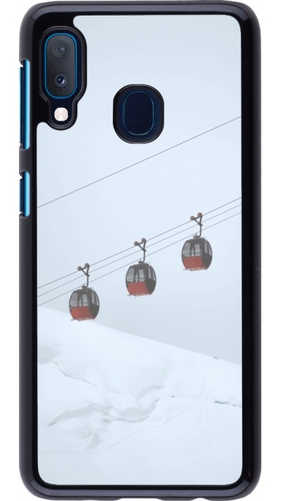 Samsung Galaxy A20e Case Hülle - Winter 22 ski lift