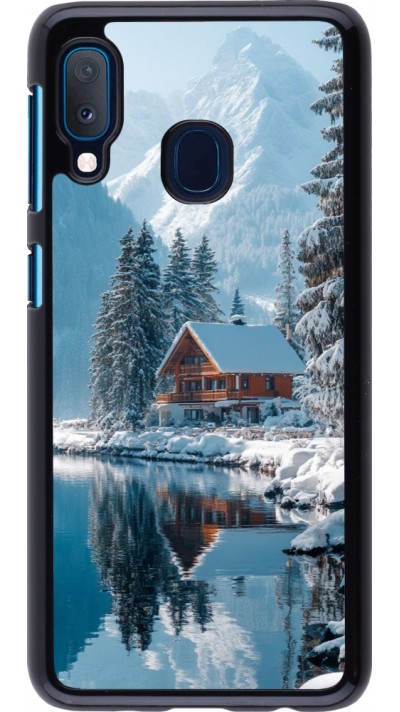 Coque Samsung Galaxy A20e - Winter 25 Winter house forest day