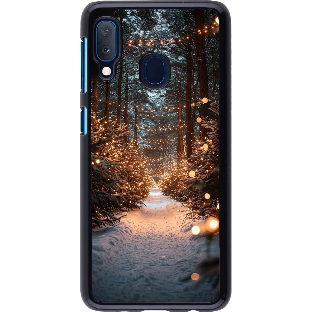Coque Samsung Galaxy A20e - Winter 25 Winter snowy road