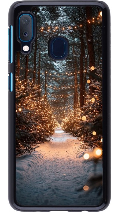 Coque Samsung Galaxy A20e - Winter 25 Winter snowy road