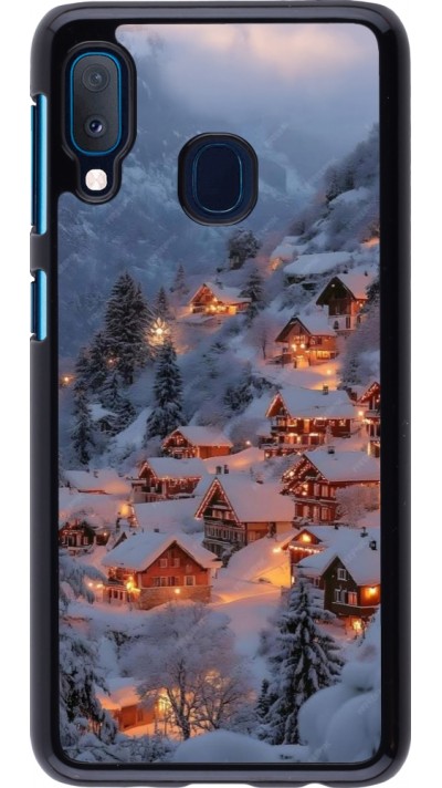 Coque Samsung Galaxy A20e - Winter 25 Winter snowy village