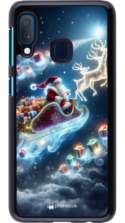 Samsung Galaxy A20e Case Hülle - Weihnachten 2023 Verzauberter Weihnachtsmann Samsung Galaxy A20e Case Hülle - Weihnachten 2023 Verzauberter Weihnachtsmann