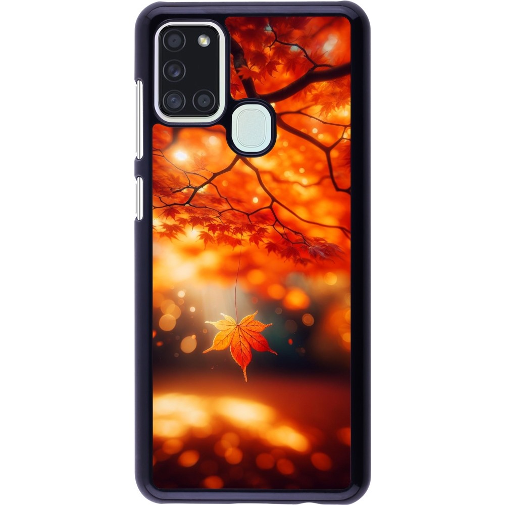 Samsung Galaxy A21s Case Hülle - Herbst Magisch Orange