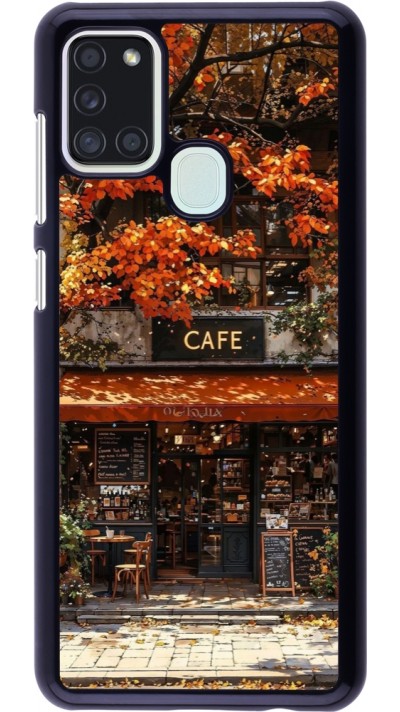 Samsung Galaxy A21s Case Hülle - Autumn 25 Coffee shop