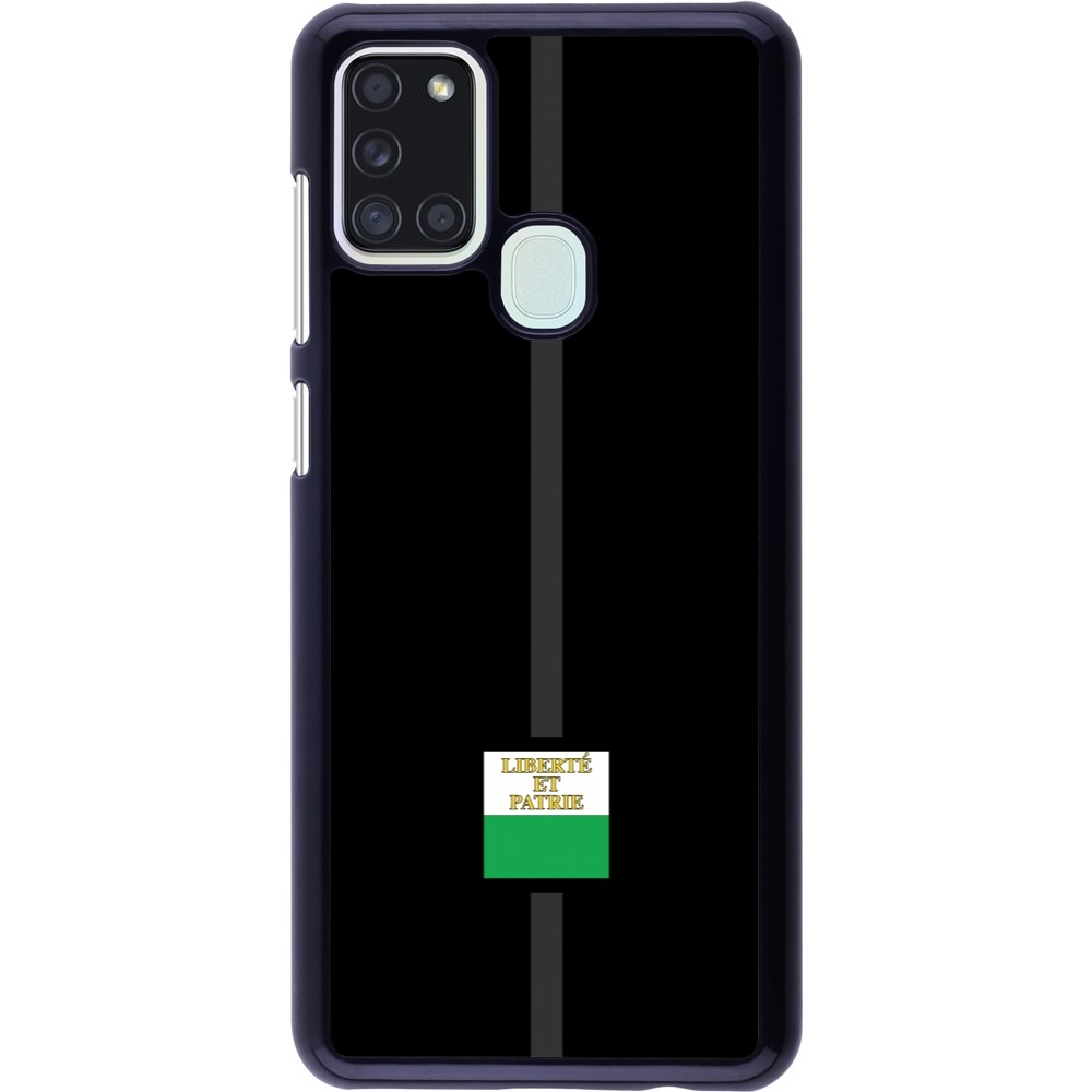 Samsung Galaxy A21s Case Hülle - Kanton VD schwarz
