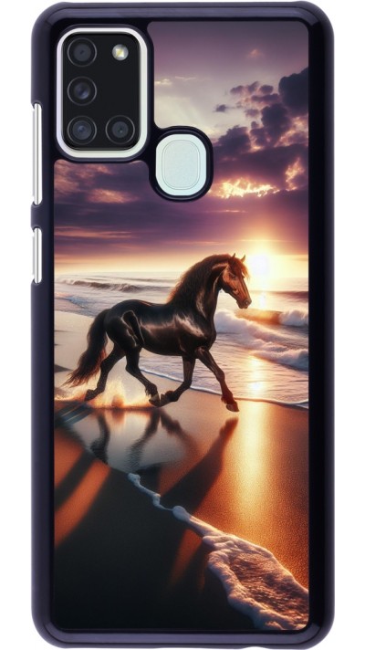Coque Samsung Galaxy A21s - Cheval majestueux plage