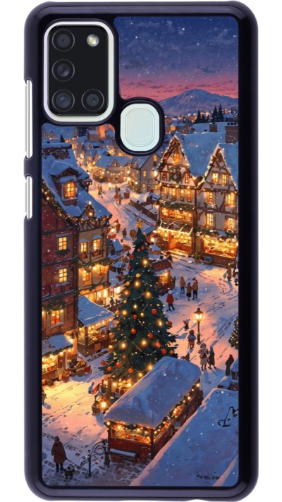 Samsung Galaxy A21s Case Hülle - Christmas 25 Xmas Village