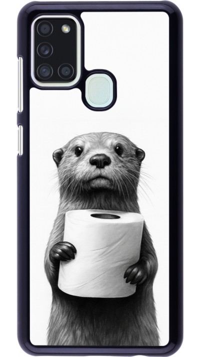 Samsung Galaxy A21s Case Hülle - Otter Toilettenpapier