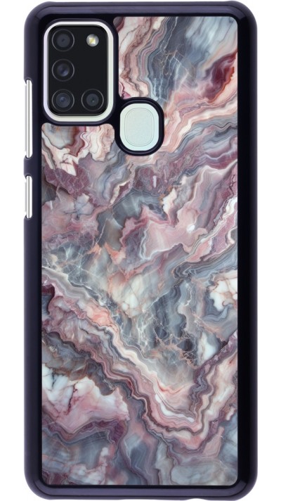 Coque Samsung Galaxy A21s - Marbre violette argentée