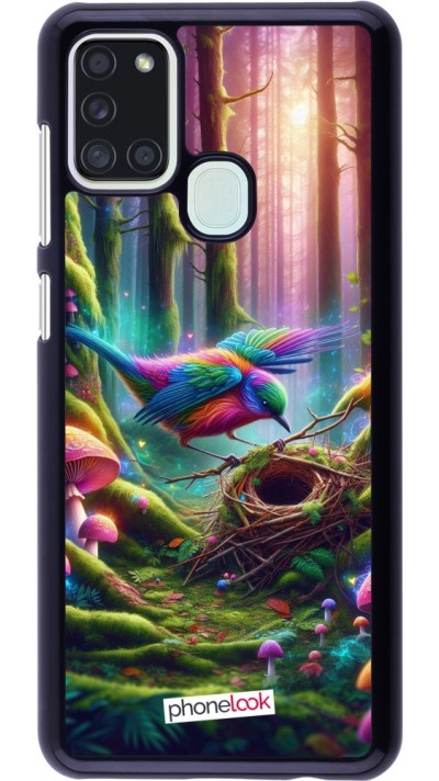 Coque Samsung Galaxy A21s - Oiseau Nid Forêt