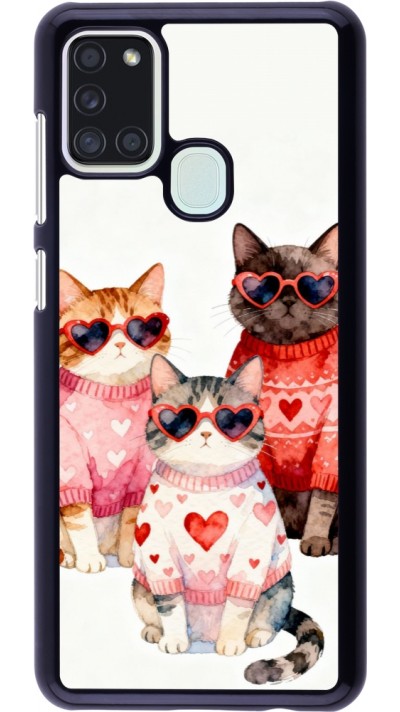 Samsung Galaxy A21s Case Hülle - Saint Valentines Day 26 Cat Love