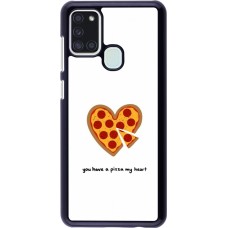 Samsung Galaxy A21s Case Hülle - Saint Valentines Day 26 You have my pizza heart