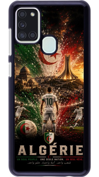 Coque Samsung Galaxy A21s - Football Algérie splash 2026