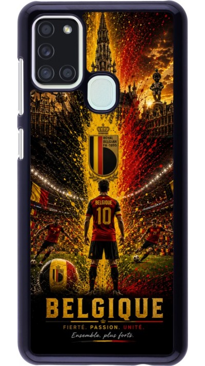 Coque Samsung Galaxy A21s - Football Belgique splash 2026