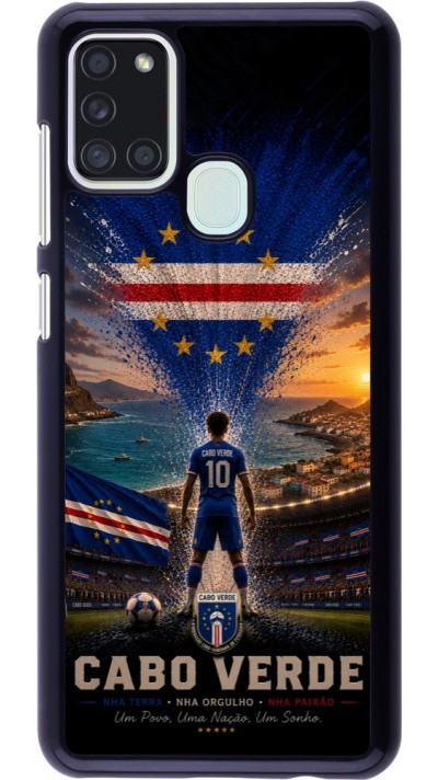 Coque Samsung Galaxy A21s - Football Cap-Vert splash 2026