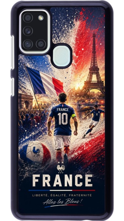 Coque Samsung Galaxy A21s - Football France splash 2026