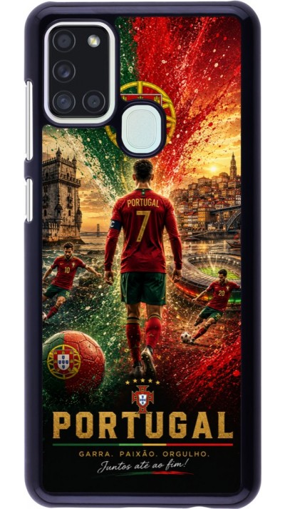 Coque Samsung Galaxy A21s - Football Portugal splash 2026