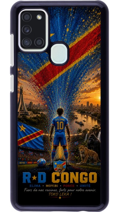 Coque Samsung Galaxy A21s - Football République démocratique du Congo splash 2026
